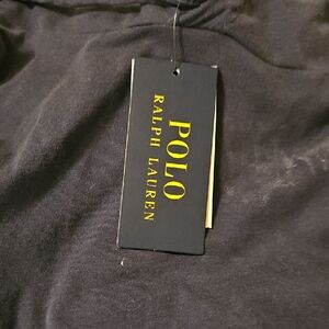 Ralph Lauren Black Tee with Red Logo